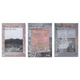 Damien Hirst, WHERE THE LAND MEETS THE SEA (SET OF THREE POSTERS), 2023, each signed by the artist in metallic ink, published by HENI Editions, London