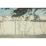 Robert Burns, TREES IN A SNOWY LANDSCAPE, watercolour