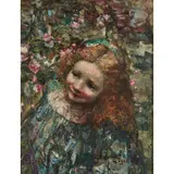 Edward Atkinson Hornel, AMONG THE CHERRY BLOSSOMS, oil on canvas