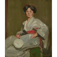 Robert Hope, GEISHA, oil on panel