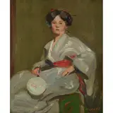 Robert Hope, GEISHA, oil on panel