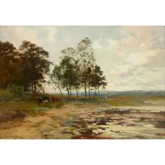 Joseph Milne, BY THE LOCH, oil on board
