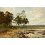 Joseph Milne, BY THE LOCH, oil on board