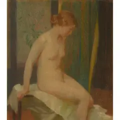 John Bulloch Souter, SEATED NUDE, Pastel