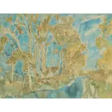 STREAM THROUGH THE WOODS by William George Gillies, Pen and ink and watercolour, sold Dec 2024