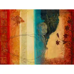 Victoria Crowe, TRUTH COMES FULL CIRCLE, oil on linen