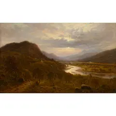 Waller Paton, BEN VROTAN FROM NEAR CORRIEMULZIE, oil on canvas