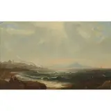 Rev. John Thomson Of Duddingston, LOOKING TOWARDS EDINBURGH FROM PORT SETON, Oil on canvas