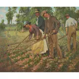 Francis Patrick Martin, HARD AT IT, oil on canvas