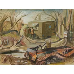 Robert Henderson Blyth, CANTEEN, watercolour