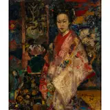 Edward Atkinson Hornel, THE GEISHA GIRL, oil on canvas