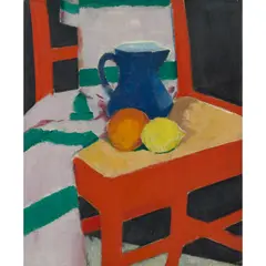 Francis Cadell, THE BLUE JUG, oil on canvas