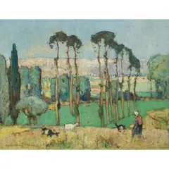 John Maclauchlan Milne, THE GOATHERD, oil on canvas