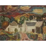 William George Gillies, LANDSCAPE, oil on canvas laid down
