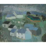 Anne Redpath, FARM AT SPITTAL ON RULE, oil on canvas laid down on board