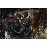 Anne Redpath, AFRICAN VIOLETS, oil on board