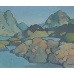Denis Peploe, CUL MOR AND CUL BEAG, oil on canvas