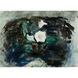 Anne Redpath, WHITE GLOXINIA, watercolour