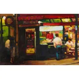 Joe McIntyre, STUDY FOR 'EVENING IN THE CITY', BASTILLE, PARIS, oil on canvas