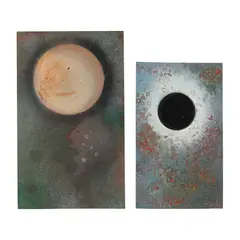 Denis Bowen, ECLIPSE SERIES NO 17, 1999, spray paint on board