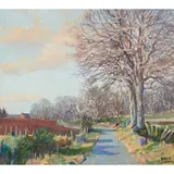 Donald M. Shearer, COUNTRY LANE, oil on canvas