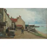 Andrew Black, THE HARBOUR, PRESTONPANS, oil on canvas