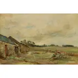THE STEADING by James Lawton Wingate, oil on canvas, sold Feb 2025