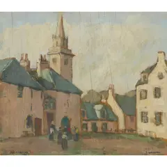 James Wright, KILBARCHAN, 1917, oil on board