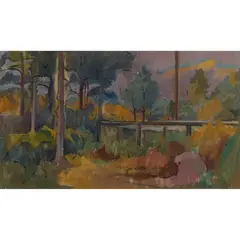 John Napper, UNTITLED (TROPICAL FOREST), 1943, oil on canvas