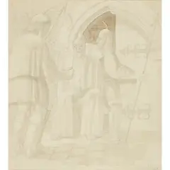 Gilbert Spencer, CHRIST MOCKED, 1915, pencil
