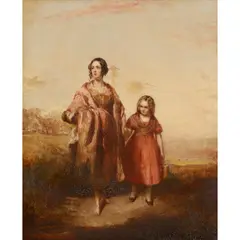 Daniel Macnee, HOME FROM THE FIELDS, oil on canvas