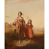 Daniel Macnee, HOME FROM THE FIELDS, oil on canvas