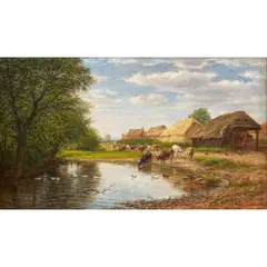 William Luker, CHADWELL, ESSEX, 1900, oil on board