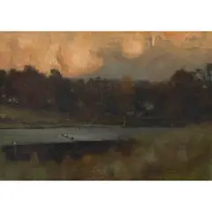 James Paterson, BARBUIE, MONIAIVE, EVENING, oil on canvas