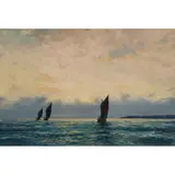 Peter MacGregor Wilson, RACING SAILBOATS, oil on canvas