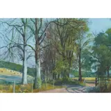 James McIntosh Patrick, AT CASTLEHILL, ROSSIE PRIORY, CARSE OF GOWRIE, watercolour