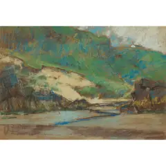 James Paterson, SANDYHILLS, GALLOWAY, 1920, pastel and pencil on buff paper