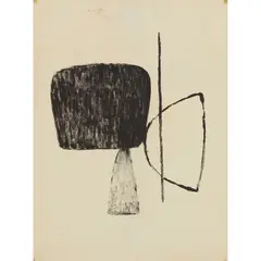 Robert Adams, UNTITLED, 1957, monotype on paper
