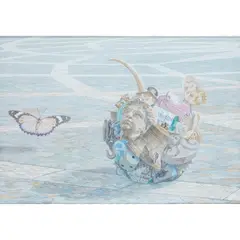 STILL LIFE WITH BUTTERFLY, 1976 by Richard Shirley Smith, gouache, sold Feb 2025