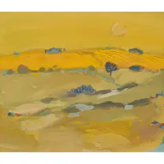 Jane Soeder, EAST LOTHIAN LANDSCAPE, 1993, oil on board