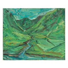 Leslie Marr, GLEN CAITLIN, 1975, oil on canvas