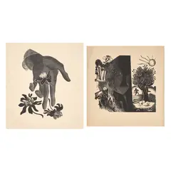 Gertrude Hermes, TWO CHRISTMAS CARDS, Wood engraving