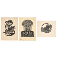 Gertrude Hermes, THREE CHRISTMAS CARDS, Wood engraving