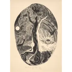 Gertrude Hermes, THE TREE OF LIFE, Wood engraving, 23/30