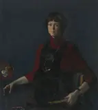 David Donaldson, PORTRAIT OF A LADY IN A PINAFORE