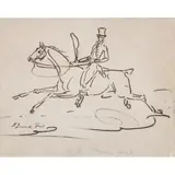 Francis Grant, A GENTLEMAN RIDER, further inscribed ‘by Sir Francis Grant’ in pencil lower centre, pen and ink
