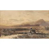David Farquharson, NEAR AUCHENCAIRN, KIRKCUDBRIGHTSHIRE, 1880, pencil and watercolour