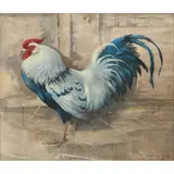 Ralston Gudgeon, BANTAM COCK, watercolour and gouache on linen