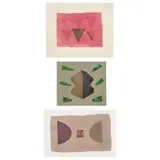 Breon O'Casey, THREE CHRISTMAS CARDS, Painted and collaged components on paper (3)
