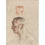 Peter Howson, MAN & BOY, pencil and chalk on handmade paper